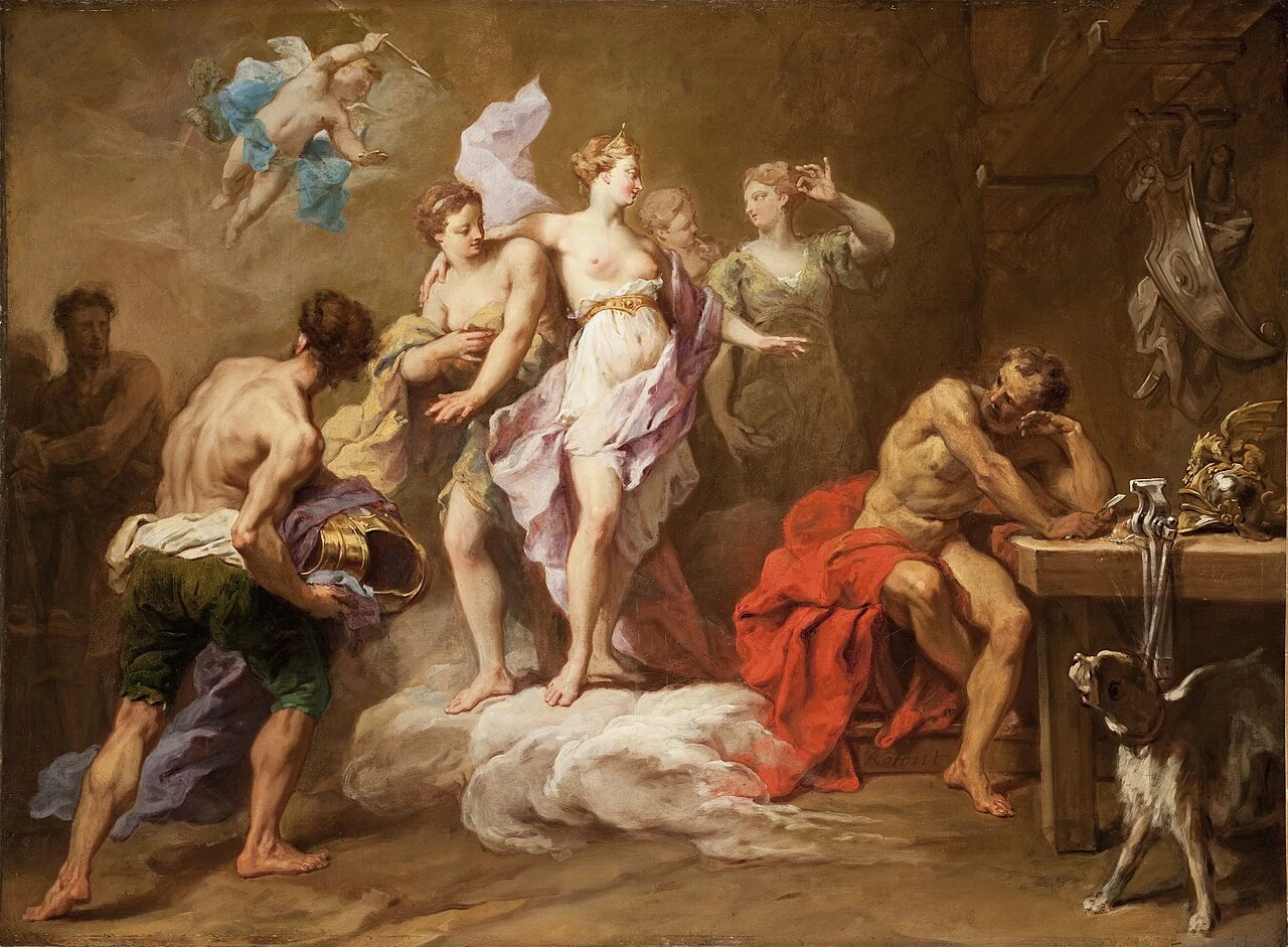 Venere ordina armi a Vulcano per Enea - Museo d'Arte della Contea di Los Angeles